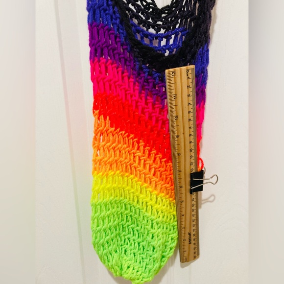 5 for $10: HANDMADE Crochet Bag approx 7” x 14” - Picture 3 of 5